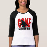 Gegangenes Squatchin (Rot u. Schwarzes) T-shirt