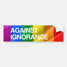 GEGEN IGNORANCE.png Autoaufkleber