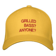 GEGRILLTER BASS? JEDERMANN? BESTICKTE BASEBALLKAPPE