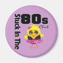 Gehaftet im 80er Küken Magnete