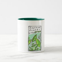 gehen Becher grüner Kaffeetassen