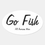 Gehen Fisch-Aufkleber