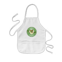 Gehen Frosch grüner Schürzen