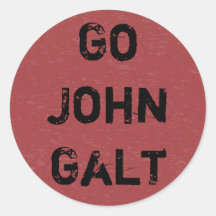 GEHEN JOHN GALT AUFKLEBER
