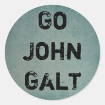 GEHEN JOHN GALT AUFKLEBER