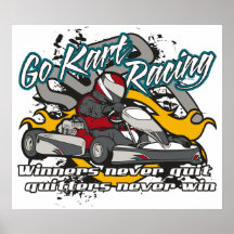 Gehen Kart Sieger Poster