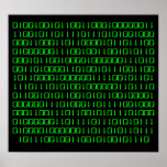 Gehen Sie mehr - Plakat des binären Codes hinaus