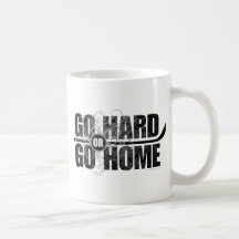 Gehen Sie stark oder gehen Sie Zuhause Kaffee Tassen