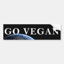 GEHEN SIE VEGAN AUTO AUFKLEBER