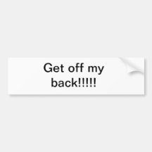 Gehen Sie von meiner Rückseite!!!! weg! Auto Sticker