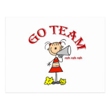 Gehen Team Rah Rah Rah T-Shirts und Geschenke Postkarte