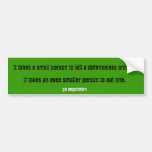 gehen Vegetarier Autosticker