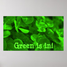 Gehend grün, ist Grün herein! Poster