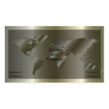 Gehende globale /silver-Visitenkarte