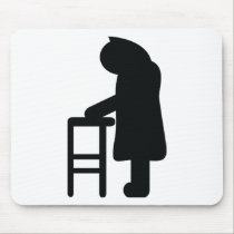 gehende Rahmenoma mousepads
