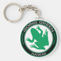Gehender grüner Hawaii-Frosch Schlüsselbänder
