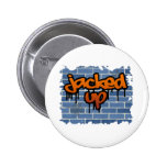 gehobener oben Graffitientwurf Anstecknadelbuttons