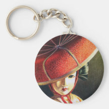 Geisha-Puppe Keychain Schlüsselanhänger