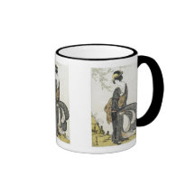 Geisha stehend im Wind, Toyohiro, Becher 1805 Kaffee Tasse