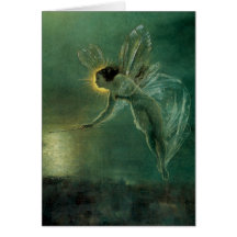 Geist der Nacht durch Grimshaw, viktorianische Fee Karte