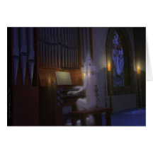 Geist, der Organ-Karte spielt