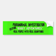 Geist-Forscher Auto Sticker
