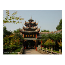 Geist-Stadt, Fendu, China Postkarte