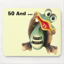 Geisteskranker 50. Geburtstag Mousepad