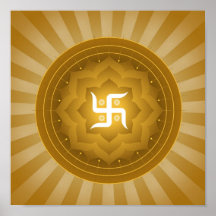 Geistiges Hakenkreuz-Plakat