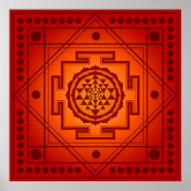 Geistiges Sri Yantra Plakatdrucke