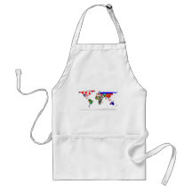 Gekennzeichnete WeltSchürze