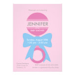 Geklapper-Babyparty-Einladung