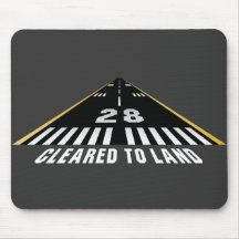 Geklärt, um Rollbahn zu landen Mousepad