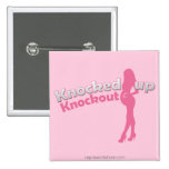 Geklopft herauf knockout Babyparty Mamma-zu- Anstecknadelbutton