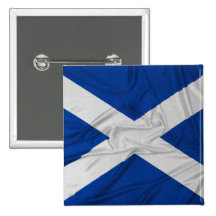 Geknitterte Schottland-Flagge Anstecknadelbuttons