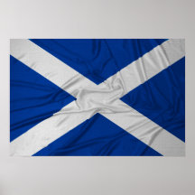 Geknitterte Schottland-Flagge Posterdrucke