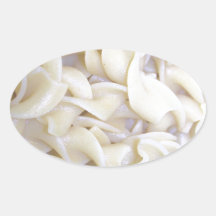 Gekochte Eiernudeln Aufkleber