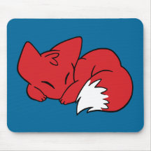 Gekräuselter SchlafenFox Mousepads
