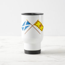 Gekreuzte Flaggen von Schottland Tee Tasse