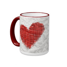 Gekritzel-Herz-Becher Kaffee Tassen