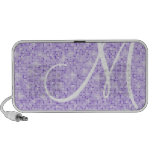 Gekritzel-Lautsprecher - Monogramm-lila Glitter-Di