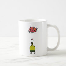 Gekritzel-Sprungs-Becher Kaffeehaferl