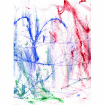 Gekritzelentwurf des Grüns des blauen Rotes weißer Fotoskulpturen