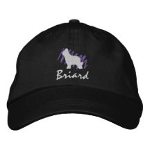 Gekritzeltes Briard Besticktes Baseballcap