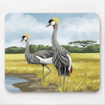 Gekrönter Kran Mousepads