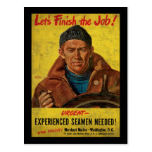 Gelassen uns, den Job zu beenden erfuhr benötigten Postkarte
