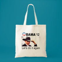 Gelassen uns es wiederholen! Cowboy Barack Obama 2 taschen