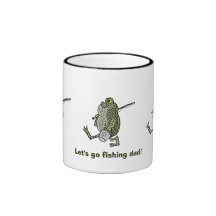 Gelassen uns gehen Sie, Vati zu fischen! Haferl