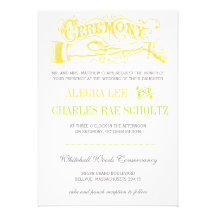 Gelb und Limone moderne Vintage Typografie laden e Personalisierte Einladungskarte