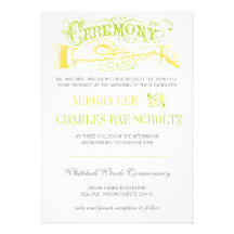 Gelb und Limone moderne Vintage Typografie laden e Personalisierte Ankündigungskarte